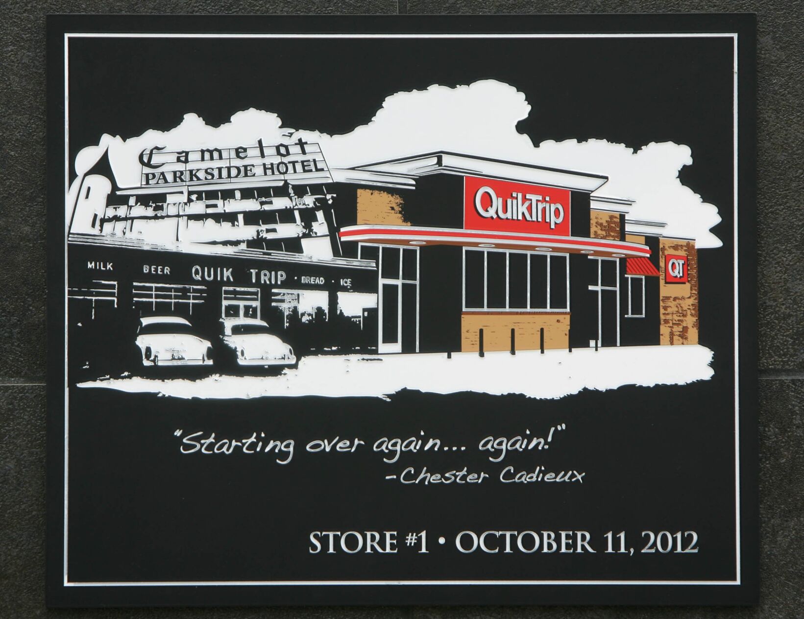 April 2012: QT announces plans for store at site near original QuikTrip, at former site of Camelot Hotel